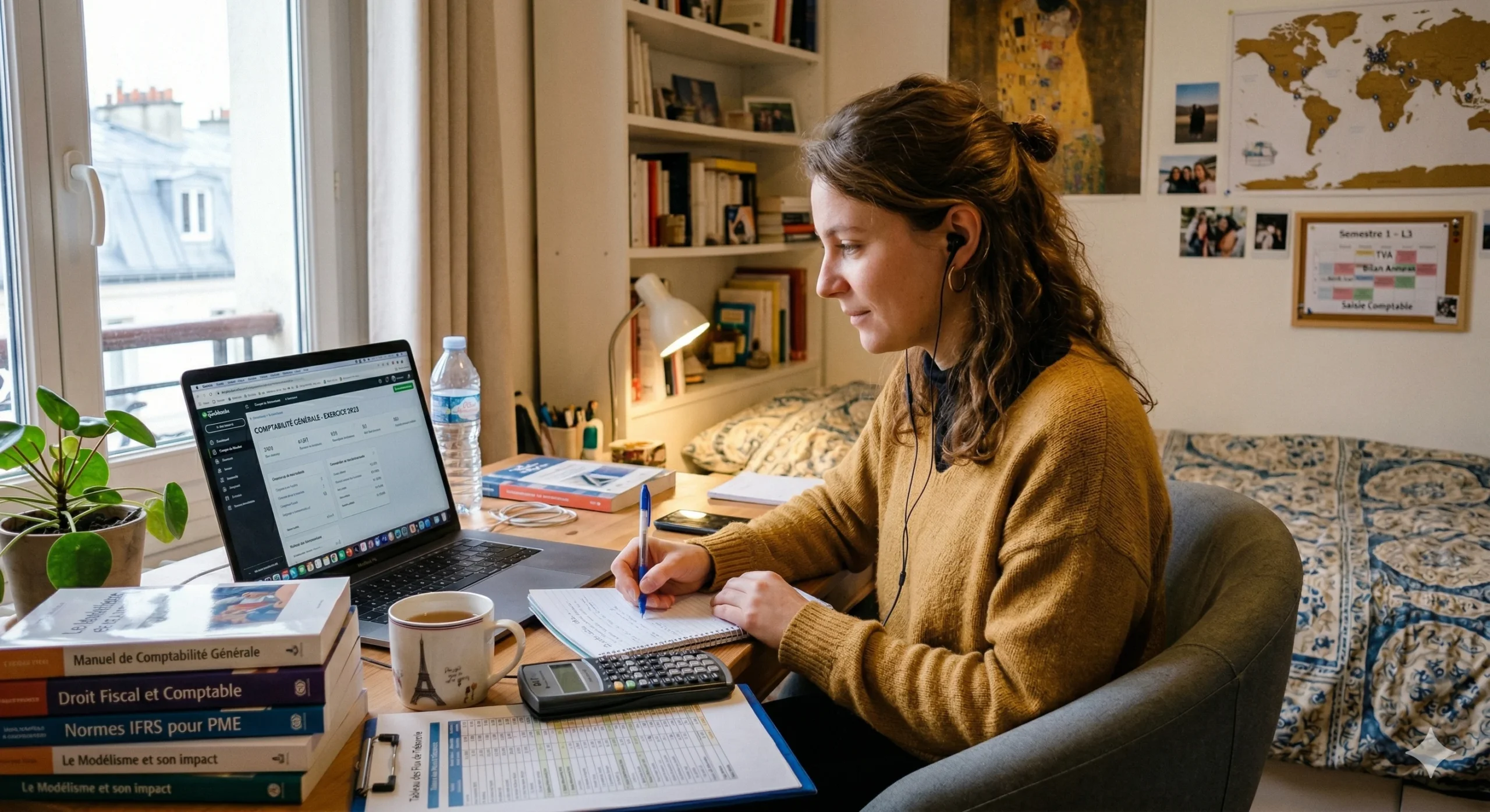 BTS comptabilité en 1 an étudiante en formation à distanc