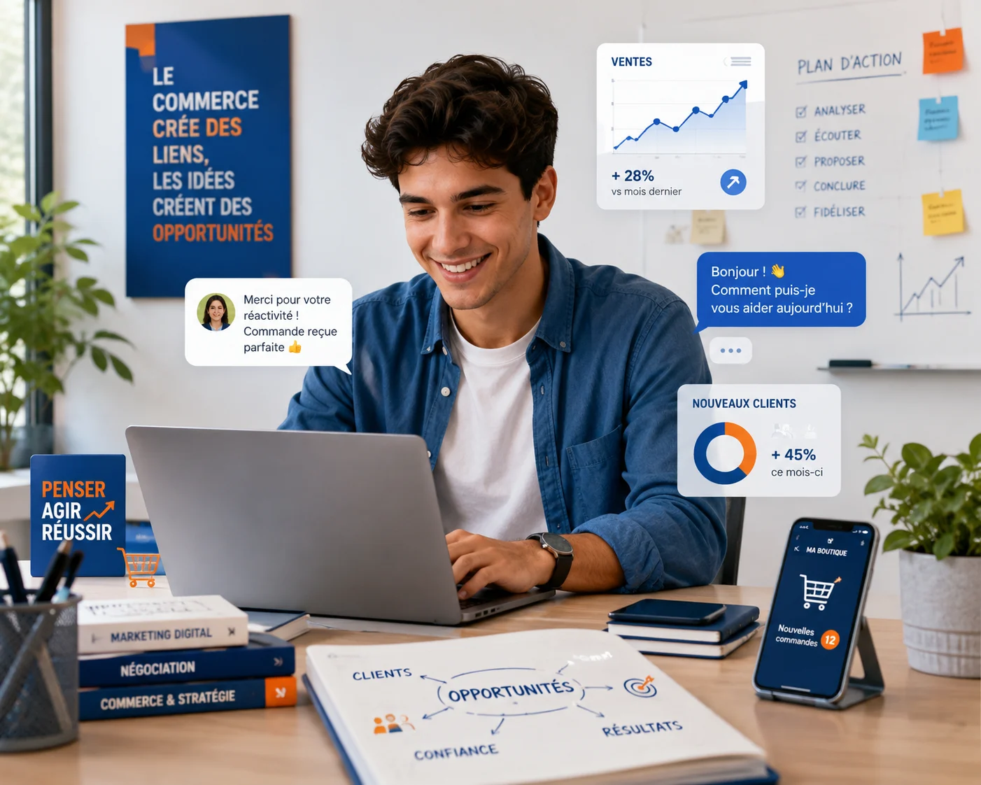 Étudiant en commerce – metiers bts ndrc a distance