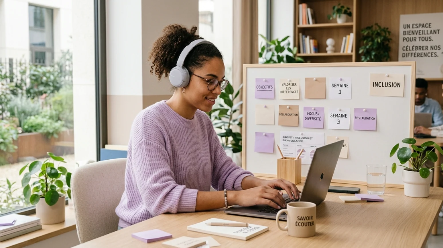 Personne organisée pour travailler avec un TDAH