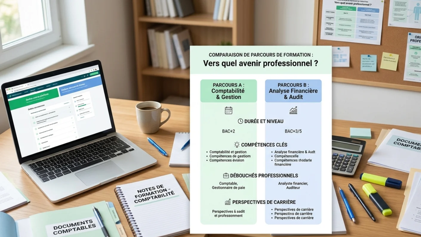 Comparaison BTS CG ou titre pro comptable