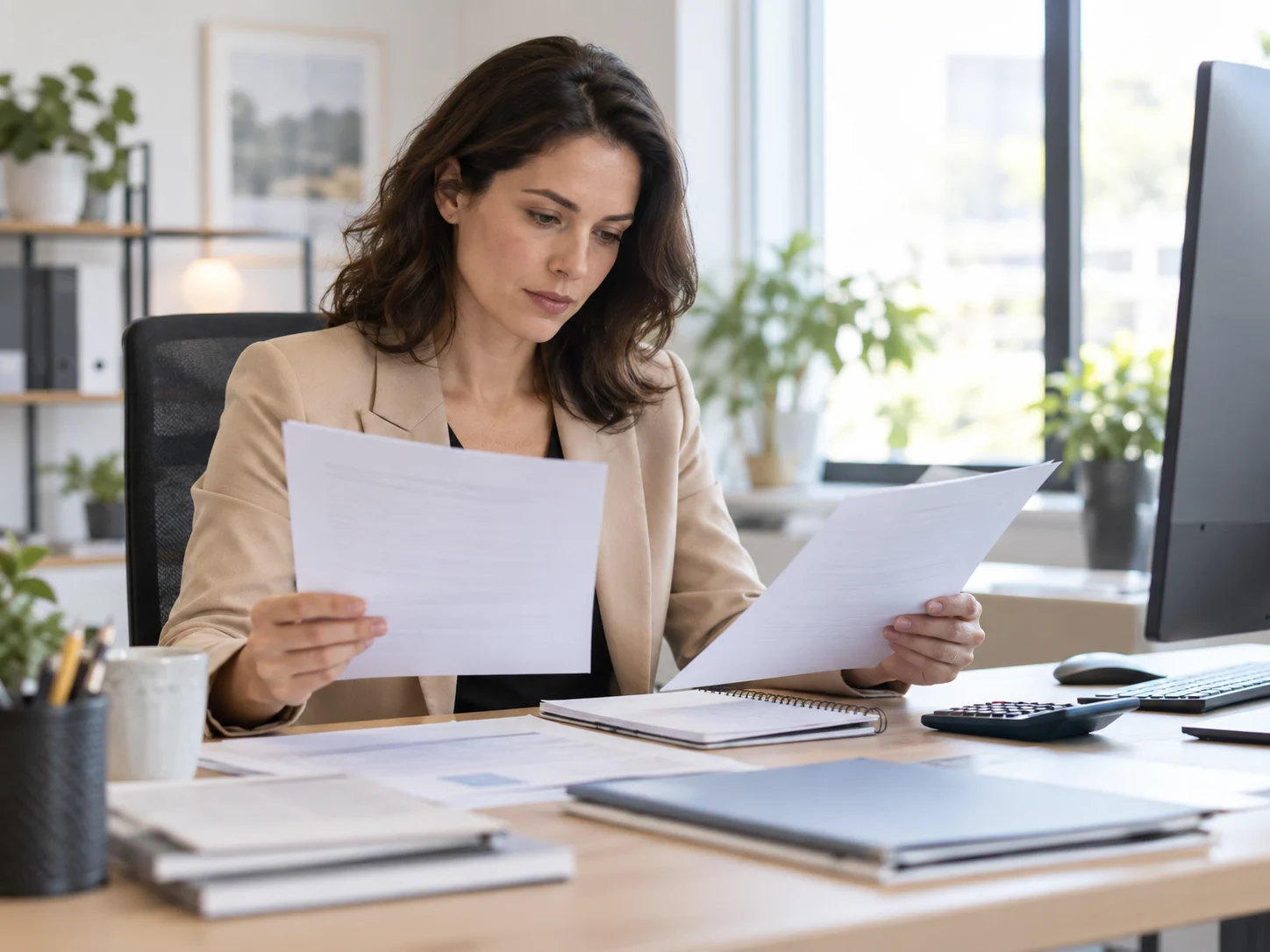 Adulte comparant un BTS Comptabilité Gestion et un BTS Banque pour choisir son orientation